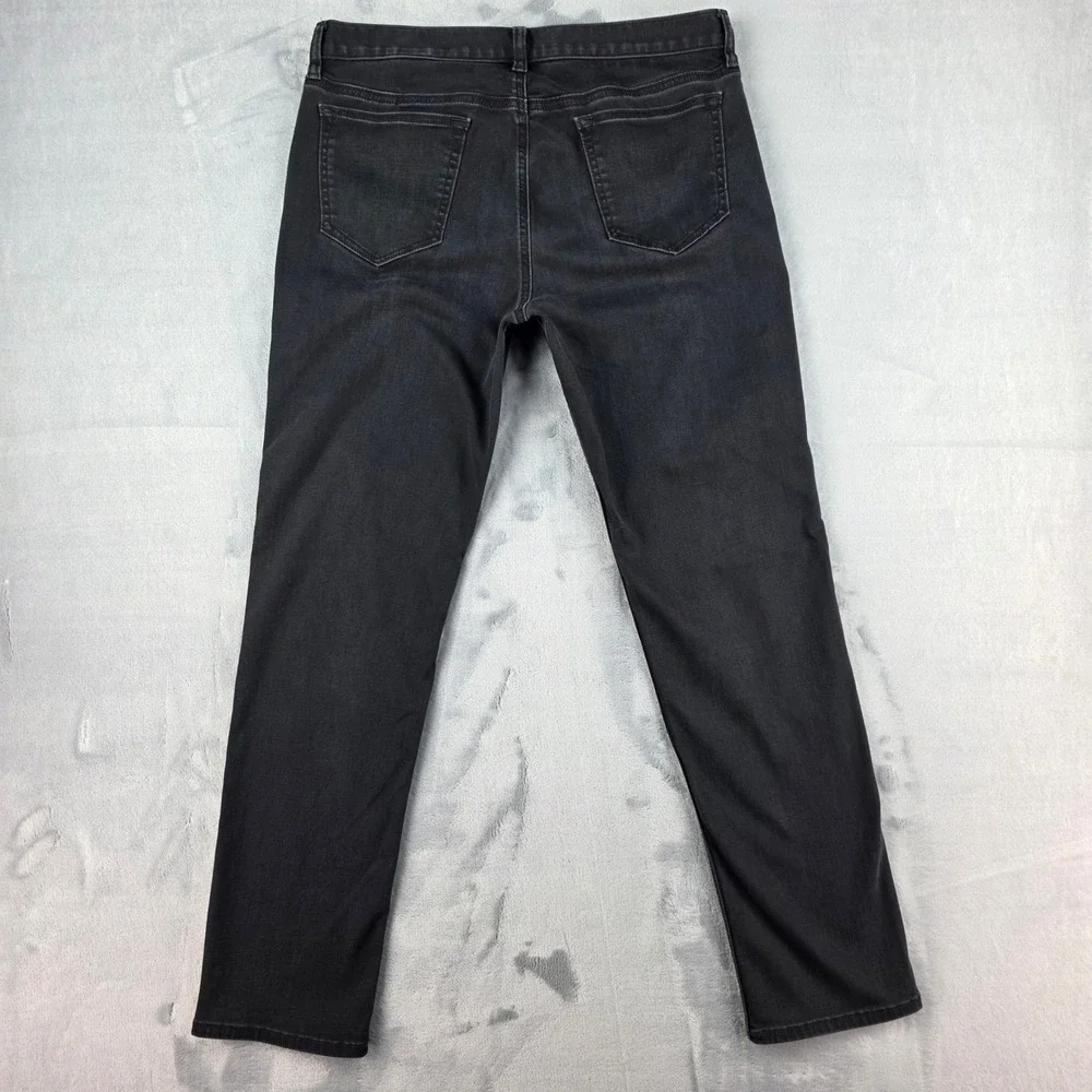 Banana Republic Traveler‎ Jeans Mens 34x32 Slim Fit Black Dark Wash Denim Pants